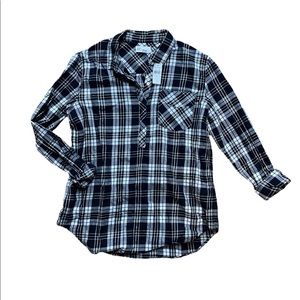 NWT | GAP | Plaid Boyfriend Popover Shirt
